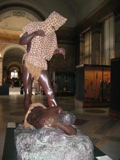 Homme-léopard et sa victime - Musée Royal de L'Afrique Centrale (Belgique) 